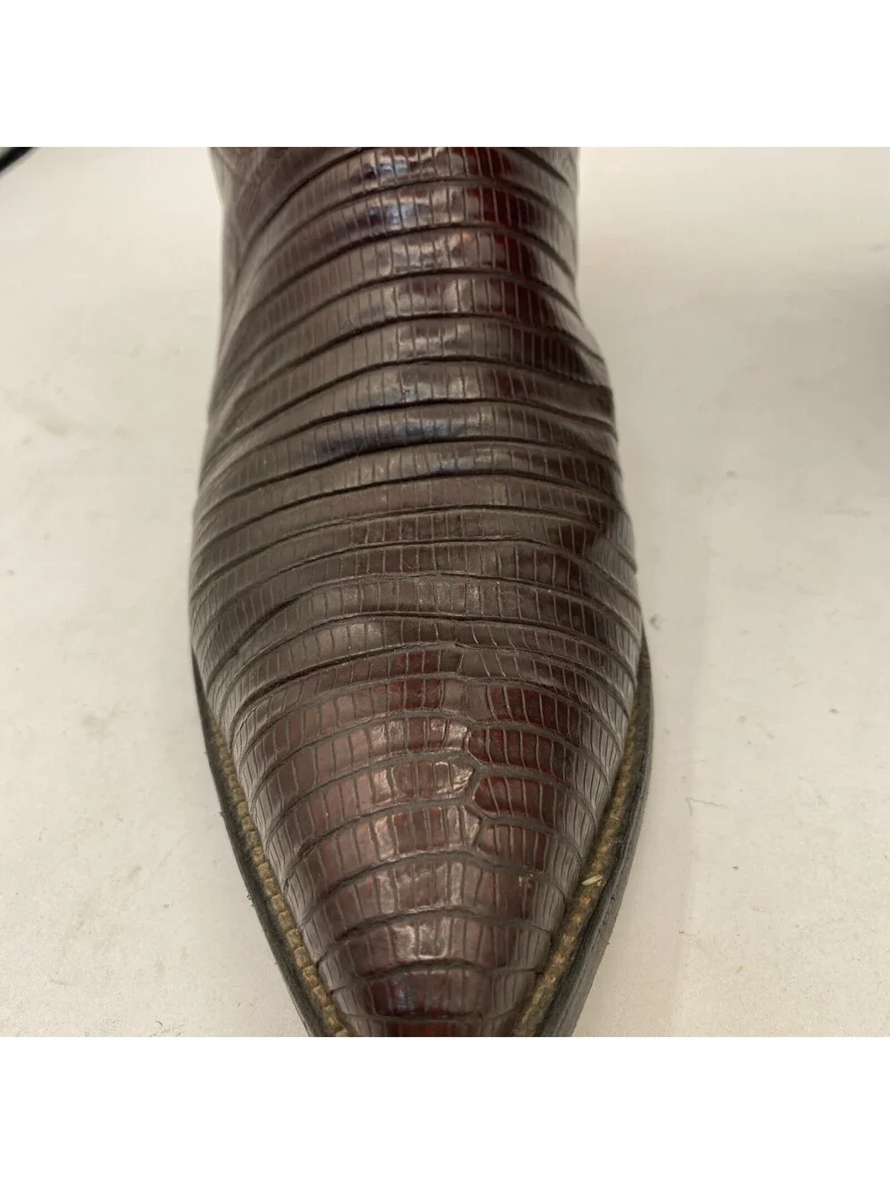 El General Alligator Boots Mens 9 Womens 10.5 Made in Mexico Size 27.5